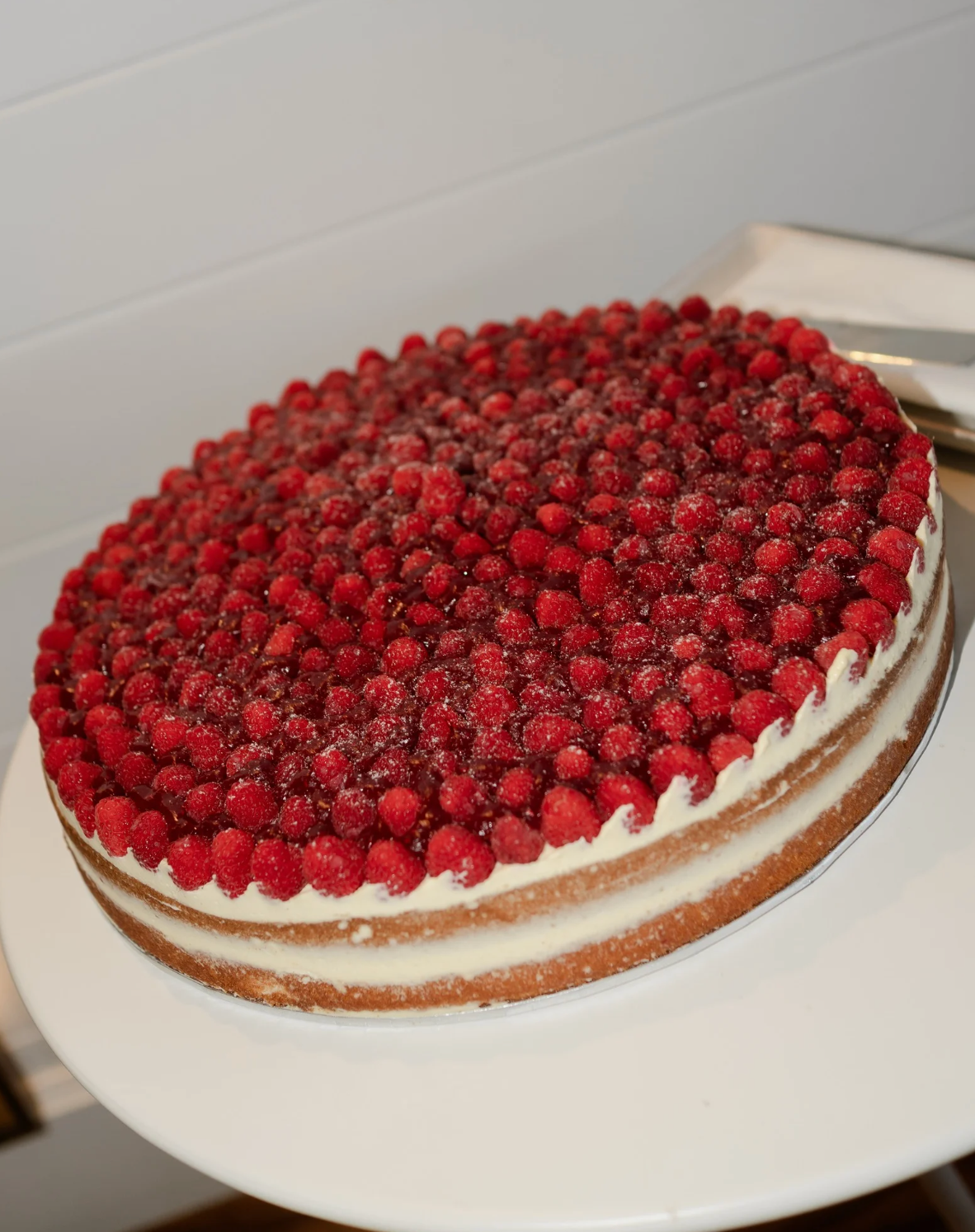 Raspberry Chantilly Cake
