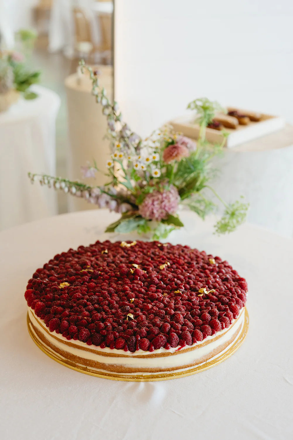 Raspberry Chantilly Cake