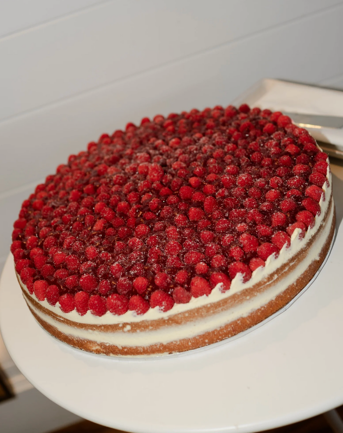 Raspberry Chantilly Cake